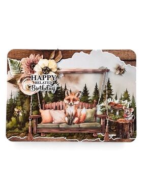 Handmade Belated Birthday Greeting Card